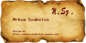 Mrkva Szabolcs névjegykártya